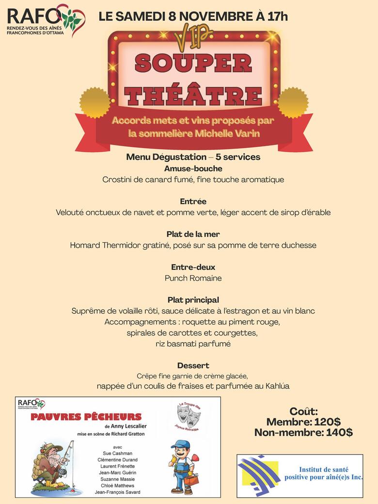 Soirée VIP Souper-théâtre